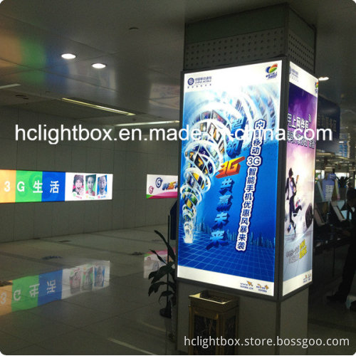 Slim Light Box Attach on Square Pillar (1530)